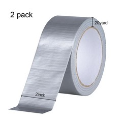 2 Pack Duct Tape Heavy Duty Waterproof Silver Duct Tape 40 Yards X 2 Inch Strong