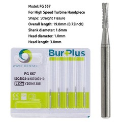 Wave Dental Carbide Burs Round Bur FG 330 1/4 2 6 8 557 High Speed Friction Grip
