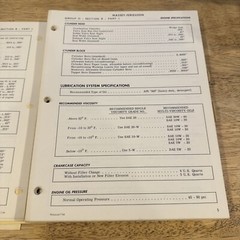 Vintage Massey Ferguson MF 300 Combine Service Manual 19966/1967