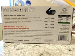 2/SunnyCare XL Vinyl Gloves Extra Large ( powder-free ) ( box of 100 gloves)