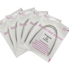 Dental Orthodontic Arch Wires Stainless Steel Round Ovoid Form Upper Lower 012