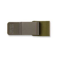 Traveler’s Company TRAVELER’S notebook Pen Holder M Olive Leather Clip