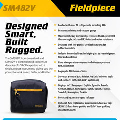 SM482V Wireless 4-Port SMAN Refrigerant Manifold with Vacuum Gauge – Air Conditi
