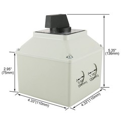 3 Phase Rotary Changeover Switch 40A 660V,3 Position 1-0-2 12 Terminal Univer…