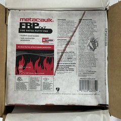 Metacaulk Rectorseal FRP 7×7 Fire Rated Putty Pad Lot of 20