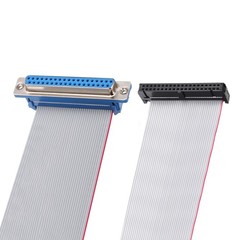 40Pin IDC Wire Flat Ribbon Cable DB37 Female to FC-40 Female 2.54mm Pitch