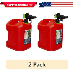 (2 pack) Scepter 5 Gallon Capacity Smart Control Dual Handle Gas Can, FSCG571EOC
