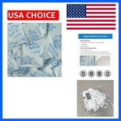 USPak Silica Gel Desiccant Packs 5 Gram 50 Packets Drying Agent Moisture Abso…