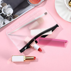50 Pieces Plastic Envelopes with Zipper Clear Pencil Case Bulk File Bag Bill ..