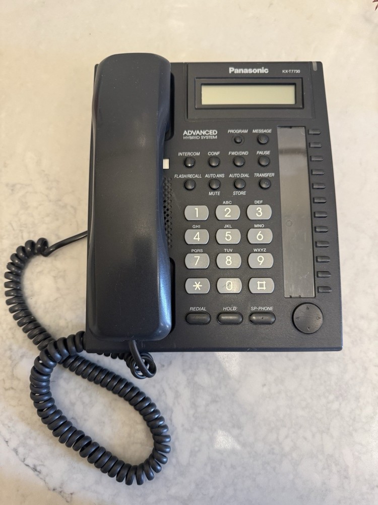 Panasonic KX-T7730-B Advanced Hybrid System Proprietary Telephone Black no Stand