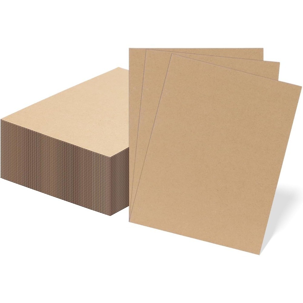 Corrugated Cardboard Sheets 50 Pack 8.5 x 11 Inches, Flat Shipping Inserts for