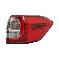 2019-2023 Subaru Ascent Right LED Tail Light Outer Clear&Red Lens Black Housing