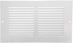 Paintable Air Return Grille – 10 x 4 Heavy Duty Steel Vent Cover in Matte White