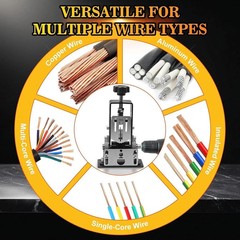 Easy Manual Wire Stripper Machine Drill Compatible Fast Wire Stripping Tool