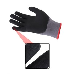 Safety Work Gloves MicroFoam Nitrile Coated Foam Gloves S-Size × 3 Pairs