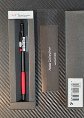 Tombow Oil-Based Ballpoint Pen Zoom Collection 0.7mm Black/Red, Model # BC-ZS2