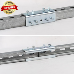 2 PCS U Shaped Strut Channel Connector, External Splice Coupler Bracket, Fit for