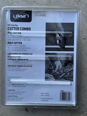 Orbit PVC/Poly Pipe Cutter Combo Set 2 Cutter Value Pack Red Cuts 1, 1-1/4in