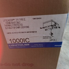 Lightolier 1000lC Lytecaster Frame-in Kit Suitable for Damp Locations New