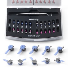 AZDENT Dental Ortho Self Ligating Brackets Brace Roth/MBT 0.022 Hooks 345 &Tool