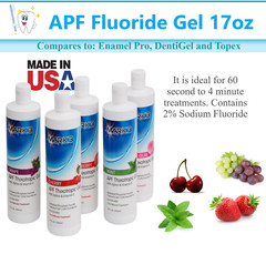 Dental Oral Fluoride Gel 60 Second 16 Oz 1.23% APF Fluoride Gel, Exp 11/2024