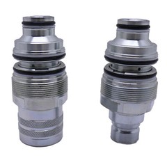 Male & Female Flat Face Coupler Kit for Bobcat 753 863 A220 A300 S205 S220 S250