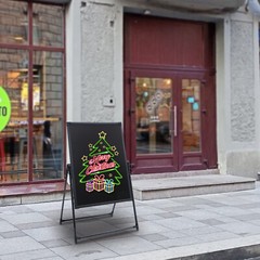 LED Message Board Restaurant Menu Sign Illuminated Neon Erasable with Remote
