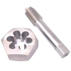 US Stock HSS M22 x 2.5mm Tap & 22×2.5mm Hexagon Die Metric Thread Right Hand Set