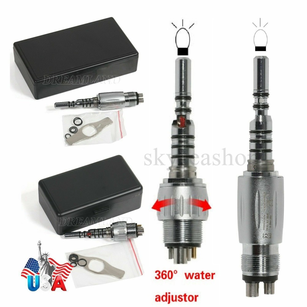 Dental LED 4 Hole/6-Hole Quick Coupler For KAVo Fiber Optic Handpiece