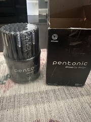 Pentonic Ballpoint Pens in Organizer, Bulk 50 Count, Black Ink, 1.0 Mm
