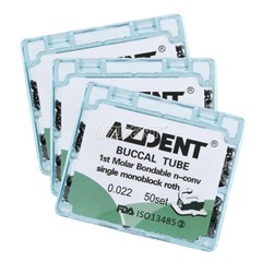 Tubo Bucal de Ortodoncia Dental No Convertible Roth 022 1er Molar Bondable