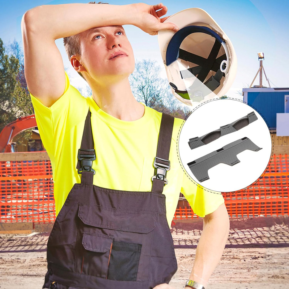 Detachable Washable Hard Hat Sweatband Reusable Safety Helmet Liner Soft Spon…