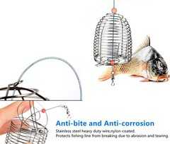 10Pcs/Pk Carp Fishing Bait Trap Cage Feeder Basket Holder Coarse Lure Feeder …