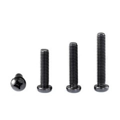 Black 304 Stainless Steel Phillips Cross Small Pan Head Screws M2 M2.5 M3 M4