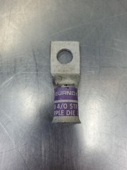 BURNDY YA28L4 N200 4/0 Purple Die 15 Wire Connector, Lot of 3. 4C-38