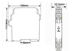 Analog Signal Transmitter 4-20mA 0-20mA Ultra-Thin Isolator 0-10V 0-5V 1-5V