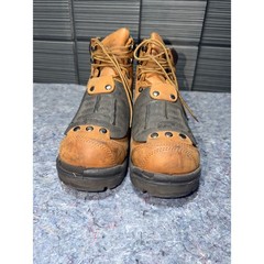 Red Wing 4456 Mens 7.5 D Brown Leather Steel Toe Metatarsal Guard Work Boots EH