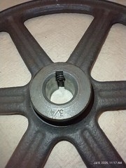 Cast Iron Pulley By Browning 3/4 Center 8 7/8 Dia. #AL94