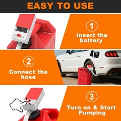 Automatic Fuel Transfer Pump with Auto Stop Sensor Overfill Protection, Fast …