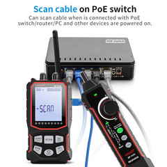 NF-918S Network Cable Tester with 6 Wavelength Optical Power Meter, Cable Toner