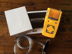 Multigas H2S,LEL,CO,O2 Microclip XL BW Technologies Calibrated, New Oxygen