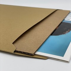 12″ 7″ Record Brown Mailers 12″ Stiffeners + Free Fragile Labels Free P&P UK
