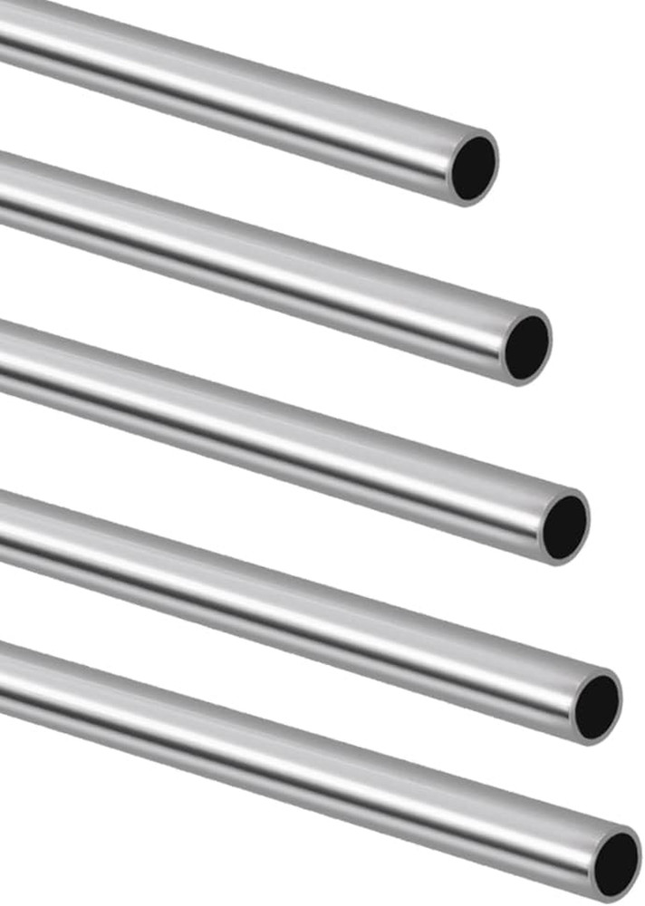 5 Pack 1/4 Inch OD 10 Inch Length 304 Stainless Steel Tube for Craft Hobby