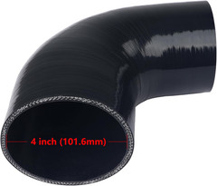 90 Degree Elbow 3.5″ to 4.0″ (89Mm to 102Mm) 4-Ply High Performance Coupler