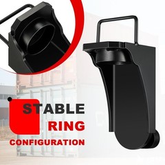 Shipping Container Jack Lug W/ U-Shaped Handle Jack Leveling Attachment Black