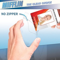 Mifflin-USA Plastic Vertical Card Holder (3×4 Inch, Clear, Bulk 100 Pack) Qui…