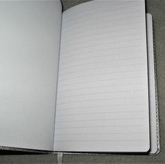 ECCOLO METALLIC SILVER SNAKE EMBOSSED WORLD TRAVELER LINED JOURNAL #OD438B