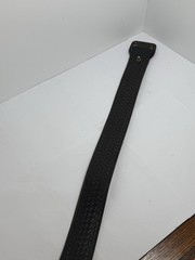 Vintage Smith & Wesson Black Leather Basketweave Duty Belt Size 34 / 42″ Inches