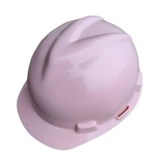 MSA V-Gard medium pink hardhat EUC