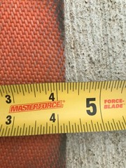  4 1/4″ wide Fire hose for boat docks, abrasion protection etc. 10’ length